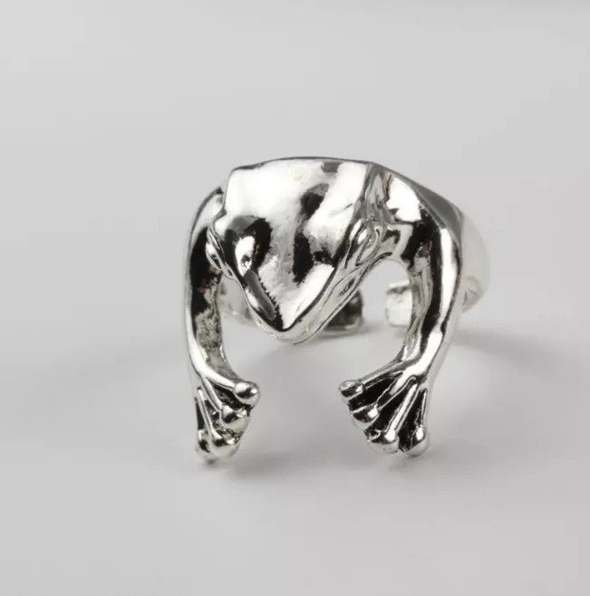 Cute Green Frog Ring - Adjustable Size