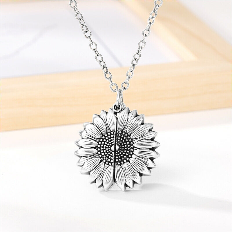 You are my Sunshine Silver Locket Necklace
